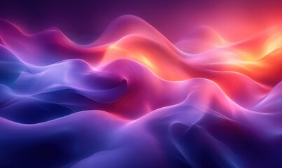 Leinwandbilder - Futuristic 3D Abstract Shapes Blue Purple Minimalist Design
