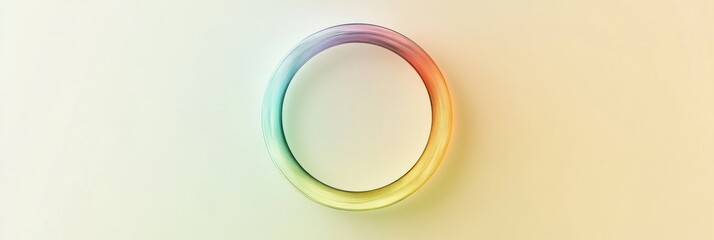 Poster - Colorful circular design with gradient highlighting a smooth transition of hues. Generative AI