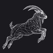 © Marina - Geometric vector illustration of a goat