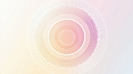 Poster - Soft circular patterns create an abstract design with a blend of light colors for artistic impact. Generative AI