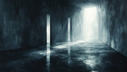 Leinwandbilder - Minimalist Abstract Design with Vertical Lines Soft Light and Depth Effect