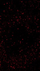 Aufkleber - red Particles Motion on black Background. Animated Overlay. Holiday theme. Christmas 2026. 