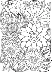 Wall Mural - Zentangle Coloring Pages -for Adult