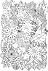 Wall Mural - Zentangle Coloring Pages -for Adult