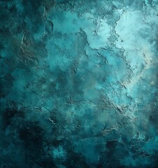  Teal Textured Stone Surface with Smooth Gradient, Generative AI