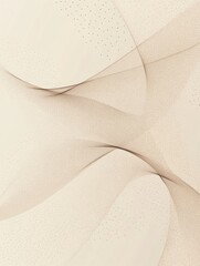 Aufkleber - Soft curves and abstract shapes create a subtle, modern design in neutral tones for home decor and art. Generative AI