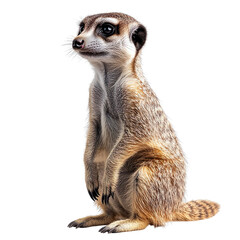 Wall Mural - meerkat isolated on transparent background