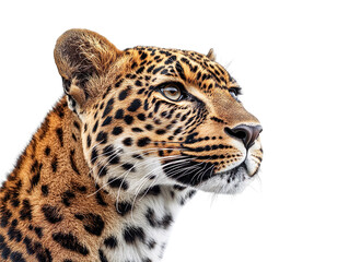Aufkleber - Portrait leopard isolated on transparent background