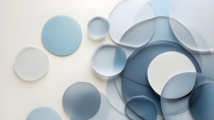 abstract blue background with circles