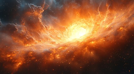 Wall Mural - Nebula and stars abstract explosion in the space wallpaper background photo.