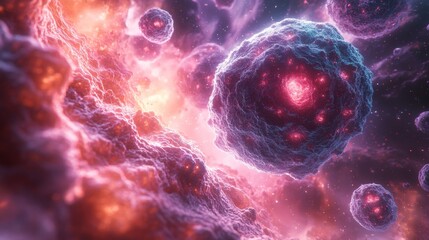 Wall Mural - Nebula and stars abstract explosion in the space wallpaper background photo.