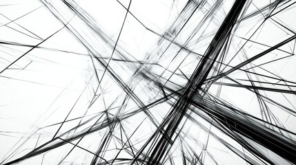 Fototapete - Abstract lines create dynamic patterns depicting motion and energy in a light filled space. Generative AI