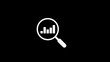 © Maa - Magnifying glass search icon with graph sign for effective data analysis and uncovering valuable business insights