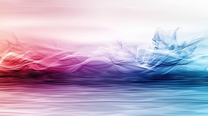 Aufkleber - Abstract flowing patterns of soft color gradients digital art creation fluid background artistic viewpoint serene concept