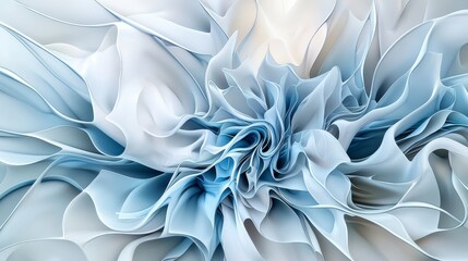 Aufkleber - Abstract distorted surfaces contemporary art gallery visual artwork indoor high angle artistic expression
