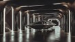 © Pixel Skull Design - Futuristic Flying Vehicle in Modern Underground Garage