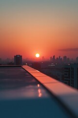 Poster - City Skyline at Sunset