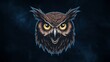 © infinite - Owl Head Icon art illustration