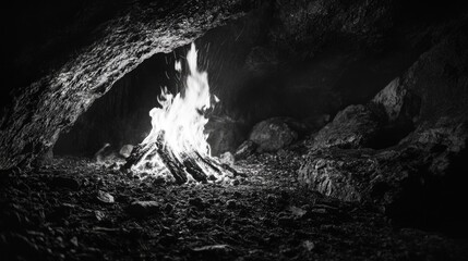 Wall Mural - Campfire scene