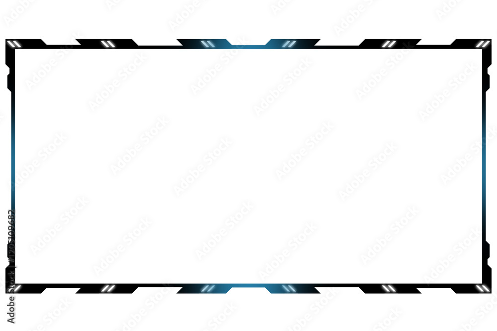 Twitch overlay facecam design with transparent background, gaming ...