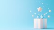 © MAY - Product Quality Cartoon product box with five stars and a ribbon, highlighting premium quality and customer satisfaction.