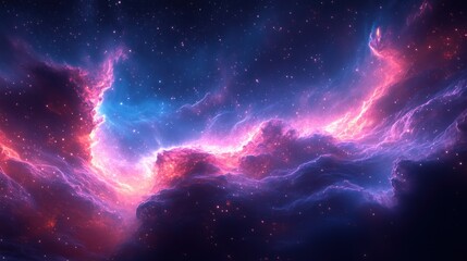 Wall Mural - breathtaking view of a vibrant galaxy with swirling colors