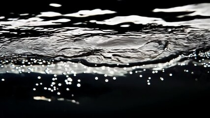 Wall Mural - underwater abstract: an ethereal underwater scene, captured in dramatic black and white, showcases t