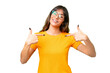© luismolinero - Young caucasian woman over isolated chroma key background proud and self-satisfied