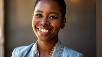 Wall Mural - The Confident Smiling Woman