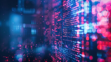 Abstract background of generic computer code. Data and technology concept.