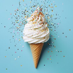 Wall Mural - Ice Cream Cone with Sprinkles