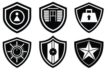 security logo icon vector art illustration