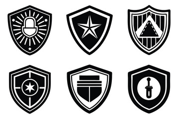 security logo icon vector art illustration