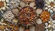 © Muhammad - A photo of dry fruits arranged in a mandala