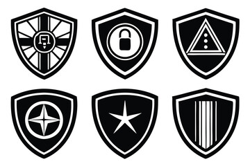 security logo icon vector art illustration