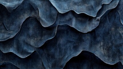 a seamless animation of navy-blue grunge textured fabric, appearing rugged yet soft. the texture flo
