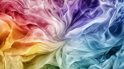 Aufkleber - Fantasy-inspired marble texture with rainbow colors digital art abstract design vibrant environment creative viewpoint