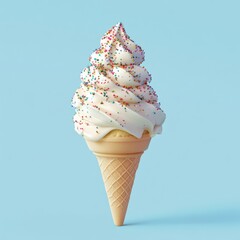 Wall Mural - Ice Cream Cone with Sprinkles