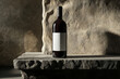© Canvas Alchemy - Bottle of wine on stone surface