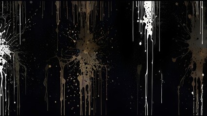 Wall Mural - Grunge overlays vector. Different paint textures with splay effect and drop ink splashes. Generative AI