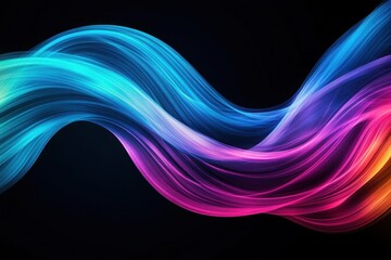 Aufkleber - Vibrant Abstract Colorful Waves Background with Flowing Patterns Creating a Dynamic and Energetic Visual Experience Evoking Creativity and Imagination