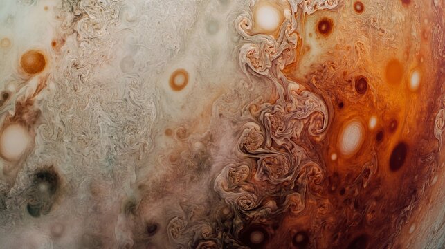 stunning close up of jupiter s vibrant atmosphere reveals its magnificent colors and patterns