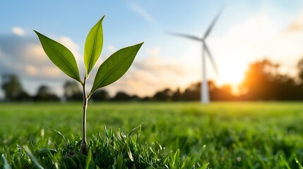 Poster - Futuristic AI Managed Energy Hub Powering an Eco Friendly Smart City with Solar Panels Wind Turbines and Intelligent Grid Systems