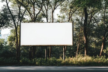 Ultra Hd Image of Closeup Billboard on Road