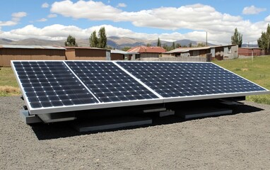 Rural Rooftop Solar Panel System Energy Generation