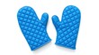 © chaowalit - Blue Quilted Oven Mitts - Kitchen Accessories