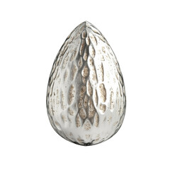 Delicious real almond isolated on a white background. The concept of delicious and healthy food