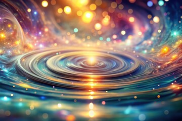 Wall Mural - Abstract Cosmic Swirl An Enchanting Display of Celestial Light and Energy