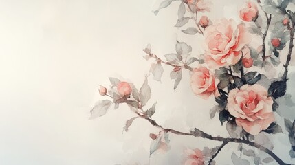 Wall Mural - flowers on a branch