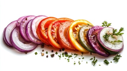 Canvas Print - grilled vegetables on a plate